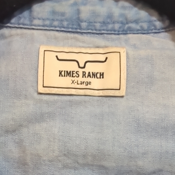 Kimes Ranch Blue Button Down Shirt - Picture 2 of 6